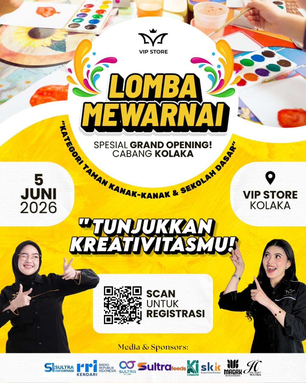 Poster Cipta Jingle VIP Store